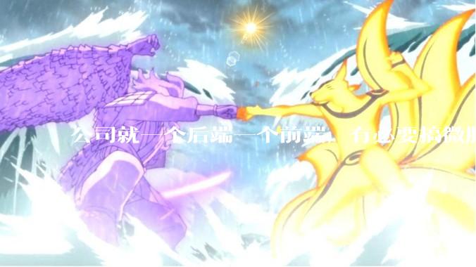 公司就一个后端一个前端，有必要搞微服务吗？