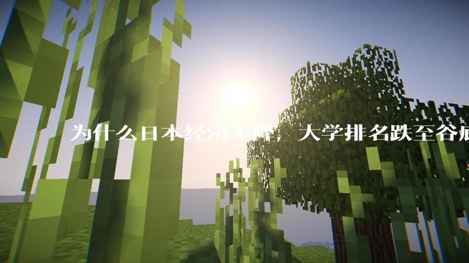 为什么日本经济下降，大学排名跌至谷底，还有那么多人挤破脑袋去日本留学？